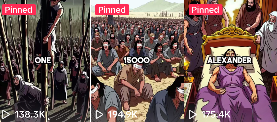 Faceless reels channel analytics for Desired.H on TikTok
